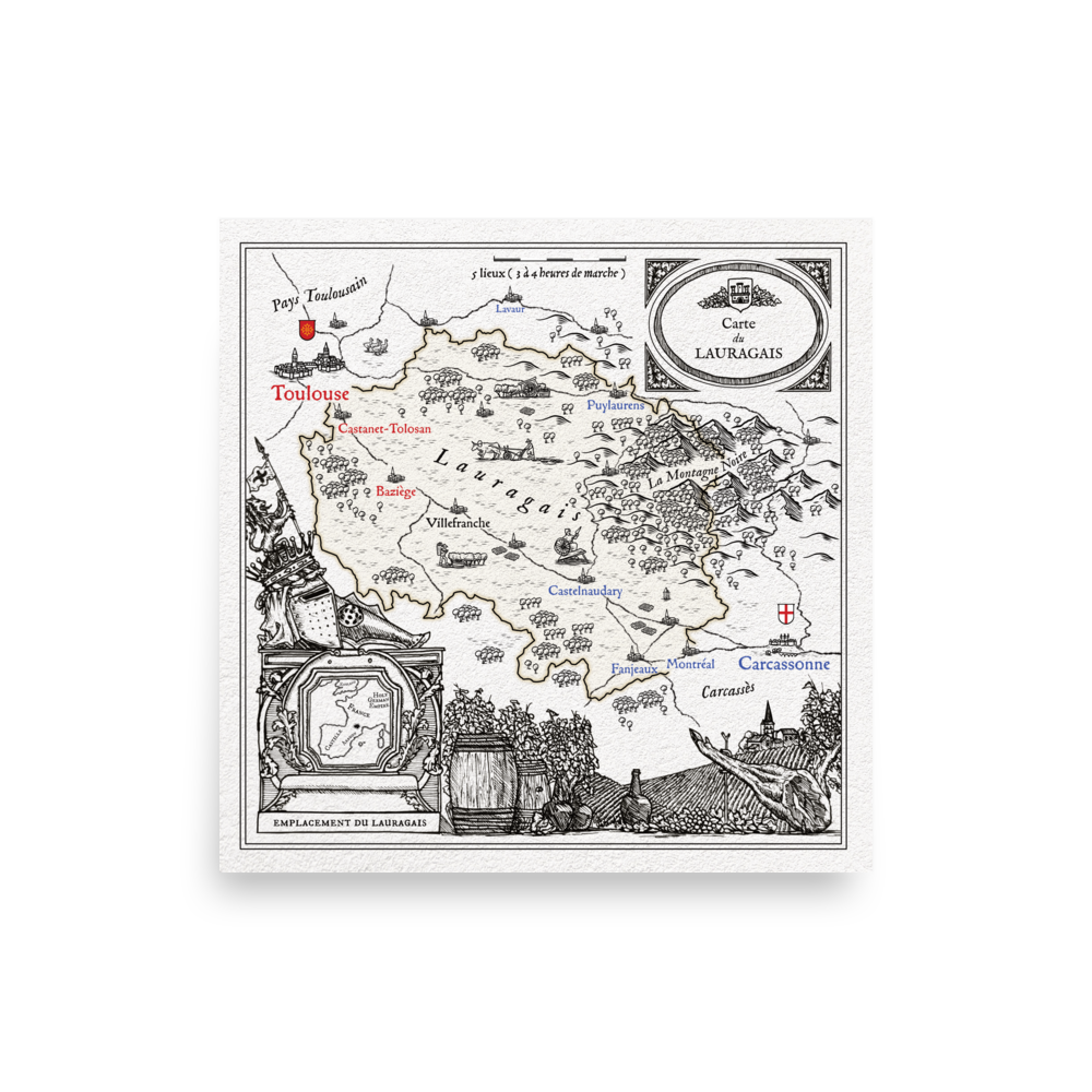 Lauragais map