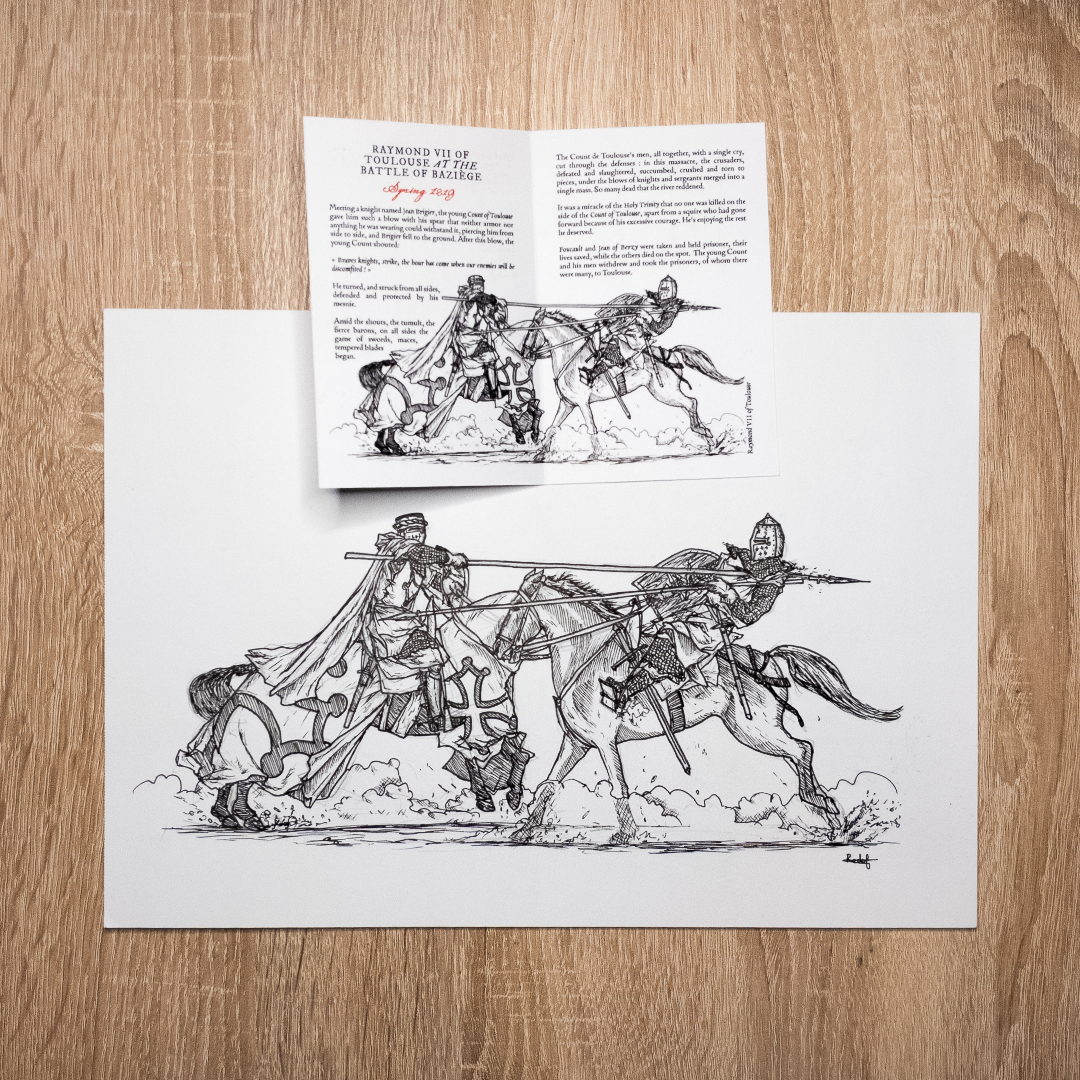 Raymond VII of Toulouse at the Battle of Baziège