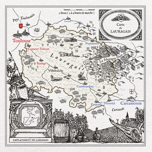Lauragais map